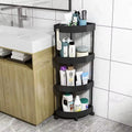 4-Tier Corner Multi-Use Storage Rack - Black