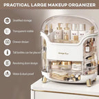 Cosmetic Organizer Storage Box & Brush holder