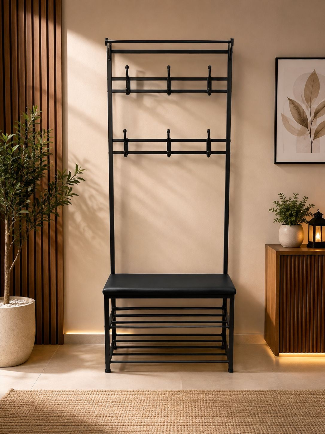 All-in-One Hall Shoe Rack