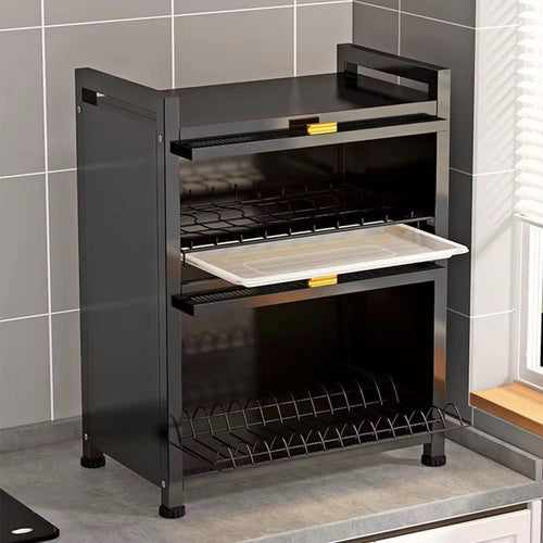 Covered Two-tier Kitchen Dish Drying Rack or Cabinet