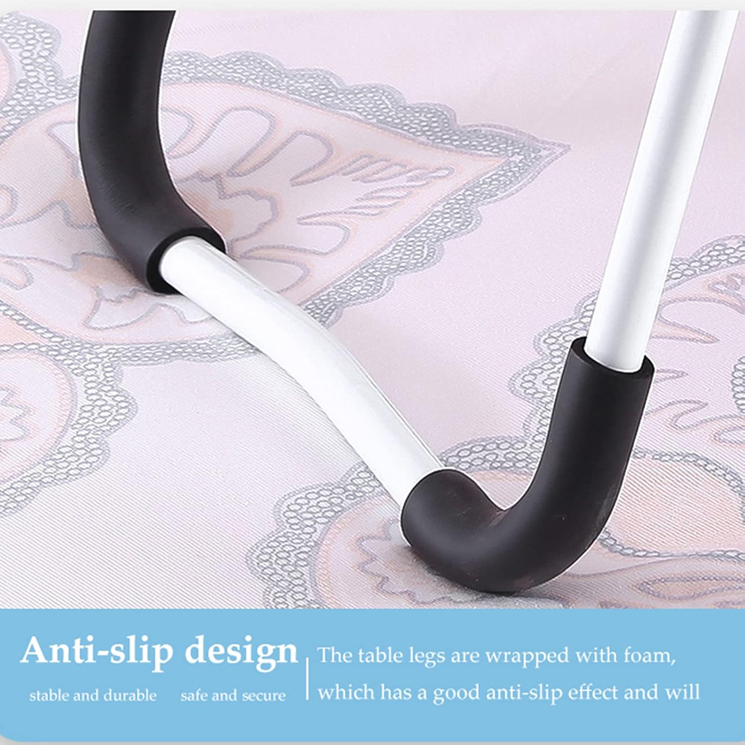 Portable folding laptop table