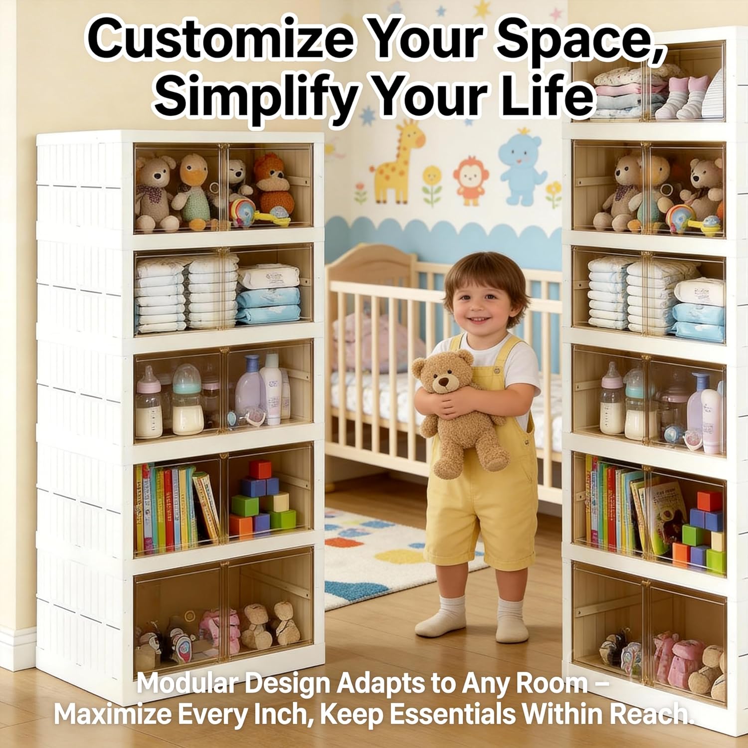 Stackable Clear Plastic Shoe Storage Box