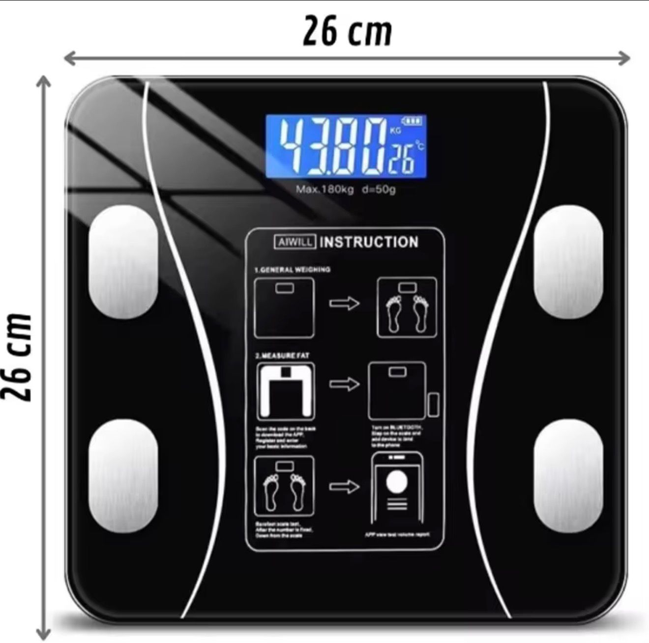 Bluetooth Smart Body Fat Scale
