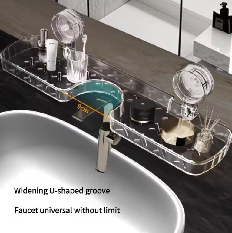 Bathroom Plexi Organizing Shelf