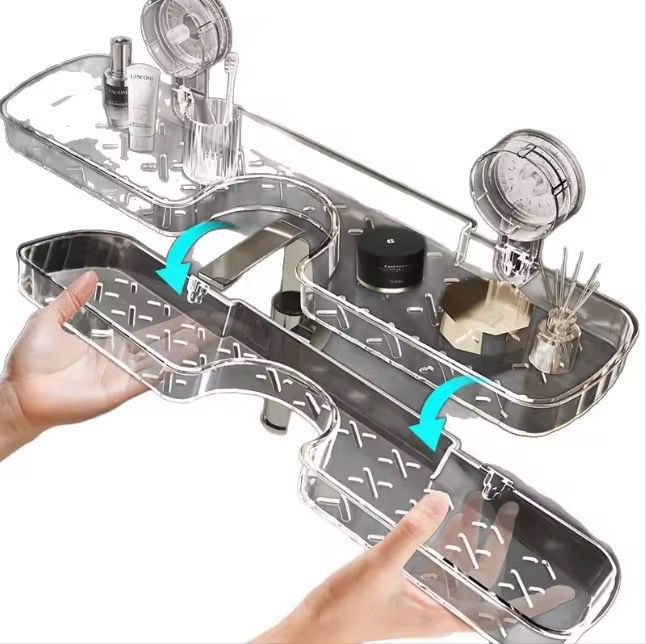 Bathroom Plexi Organizing Shelf