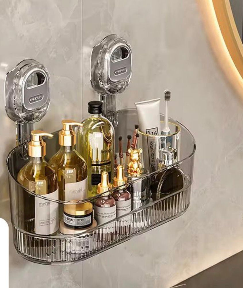 Wall-Mounted Transparent Storage Shelf