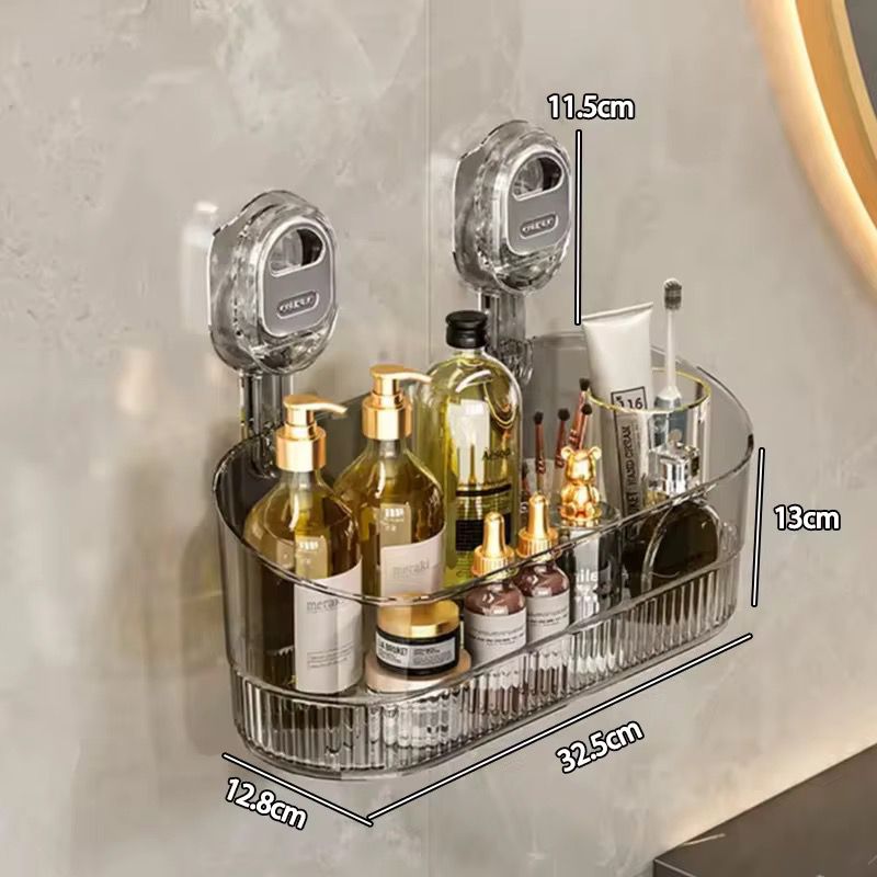 Wall-Mounted Transparent Storage Shelf