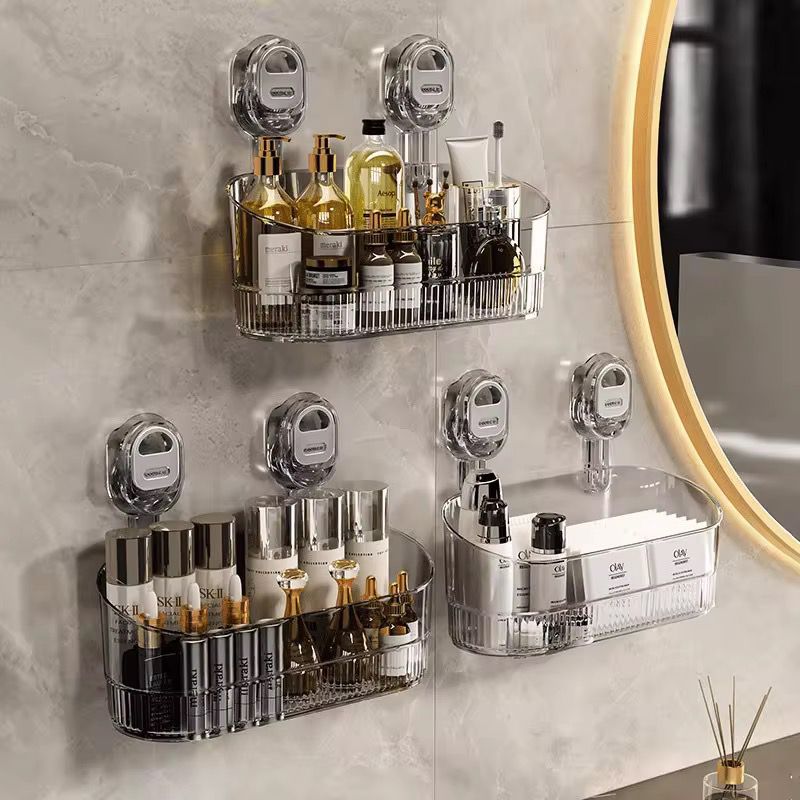 Wall-Mounted Transparent Storage Shelf