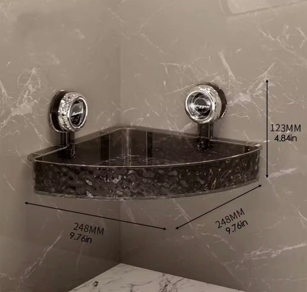Organizing Patterned Corner Shelf