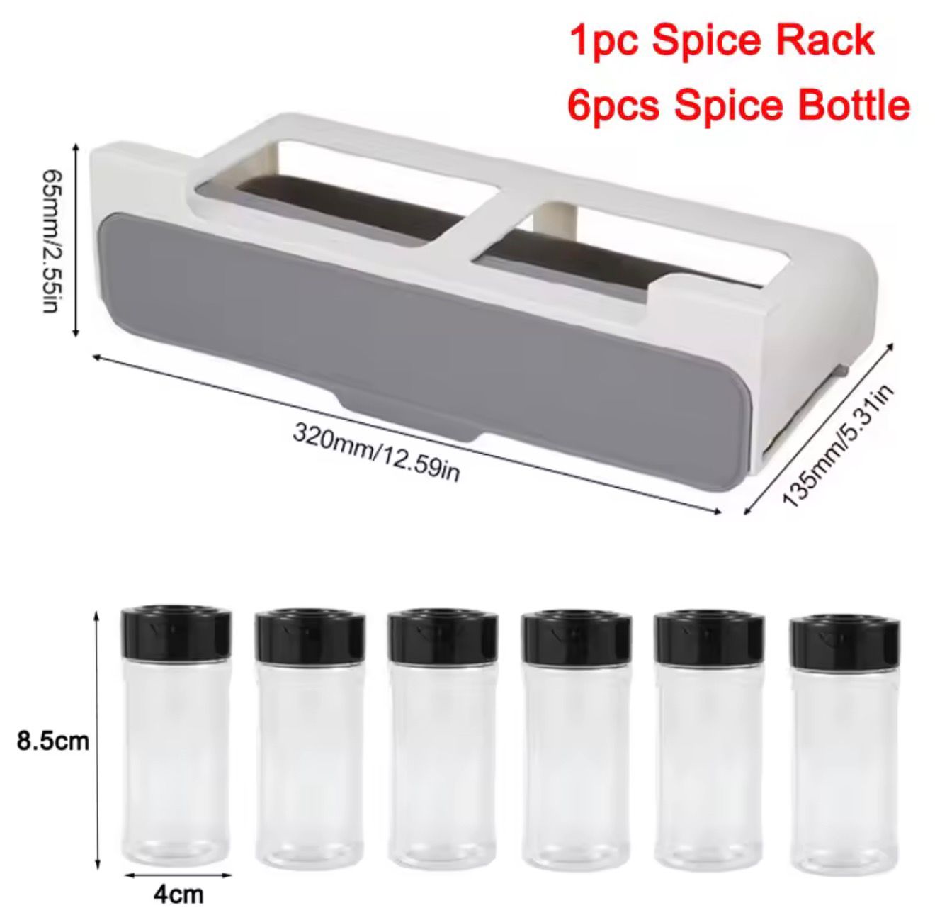 kitchen Under-Shelf Spice Organizer
