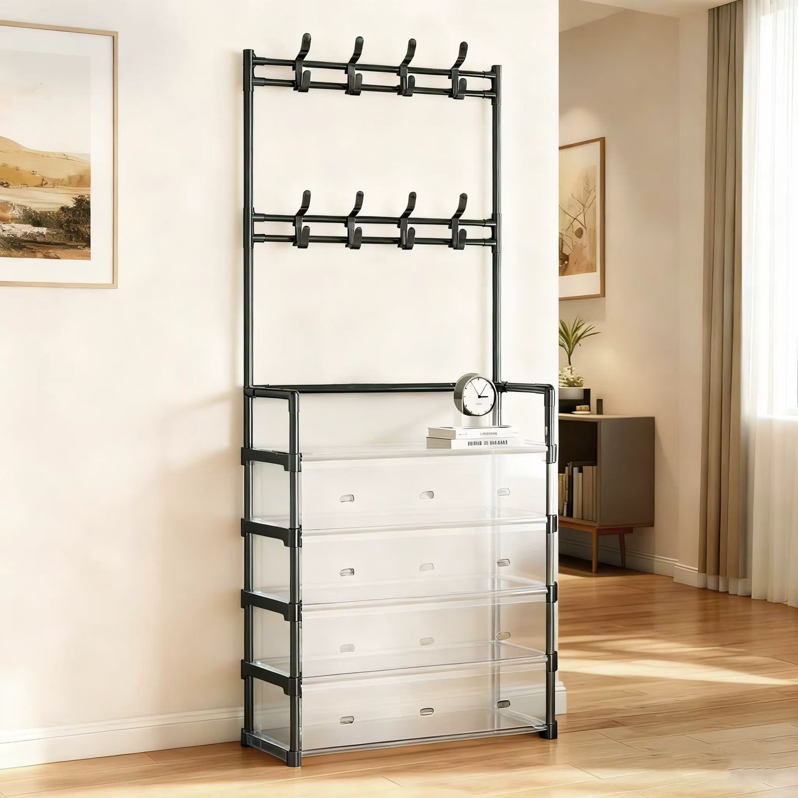 5-Tier Coat and Shoe Rack