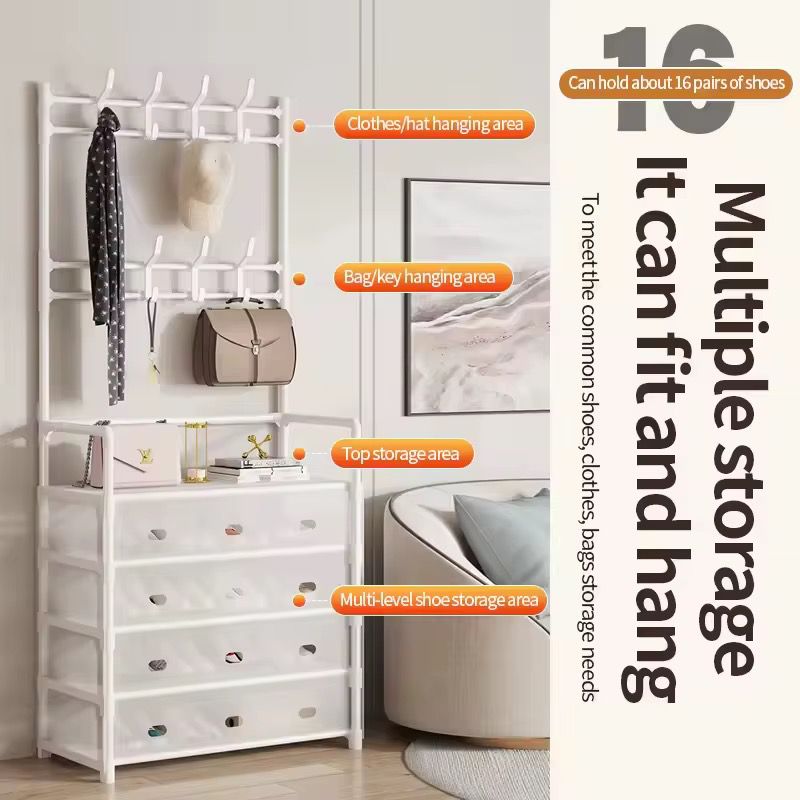 5-Tier Coat and Shoe Rack