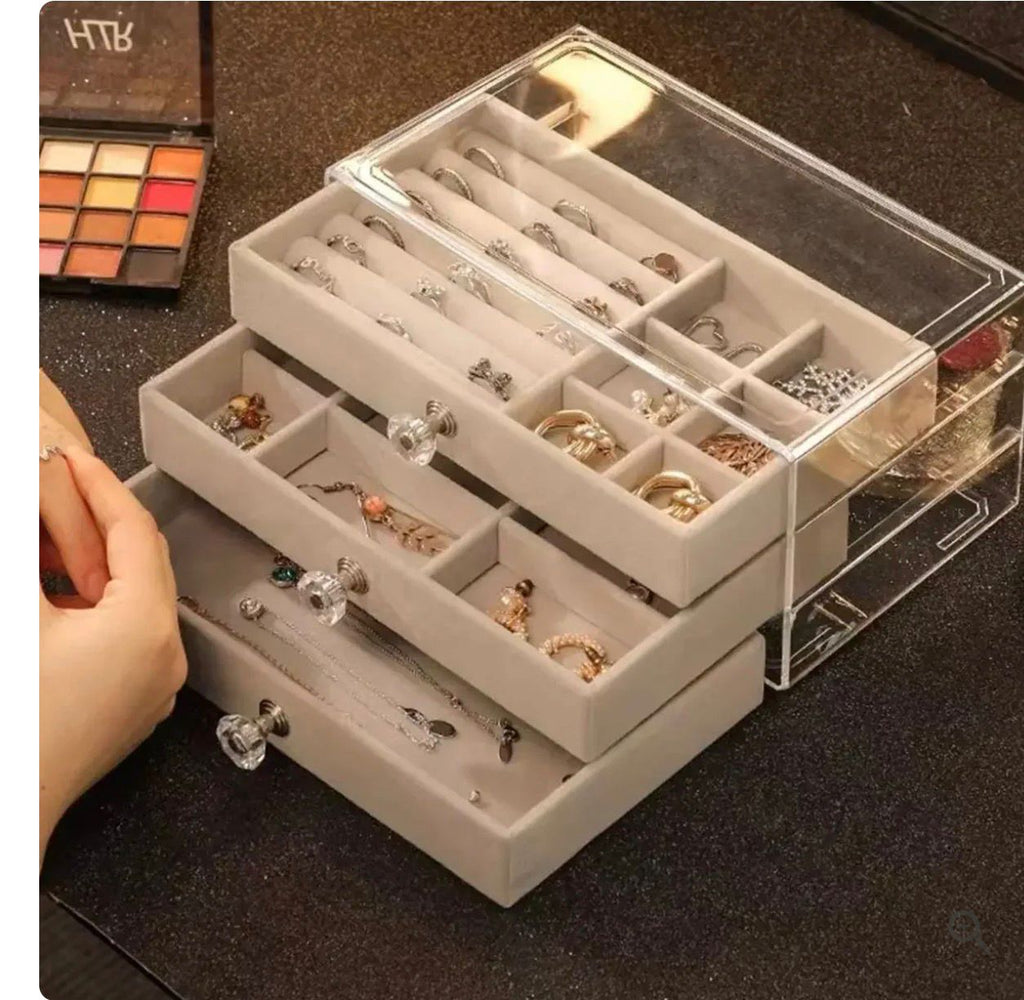 3-Layer Acrylic Jewelry Organizing Box