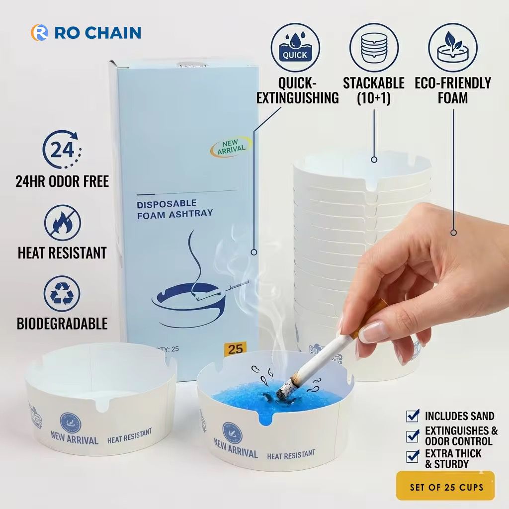 Disposable Foam Ashtrays
