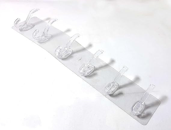 Self-Adhesive 6-Hook Wall Hanger ( 3 Pcs)