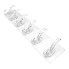 Self-Adhesive 6-Hook Wall Hanger ( 3 Pcs)