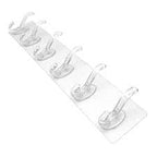 Self-Adhesive 6-Hook Wall Hanger ( 3 Pcs)