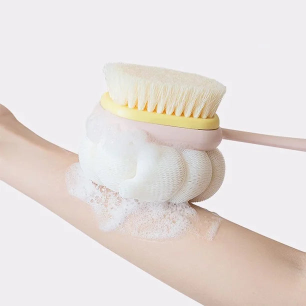 2-in-1 Long-Handle Bath Brush