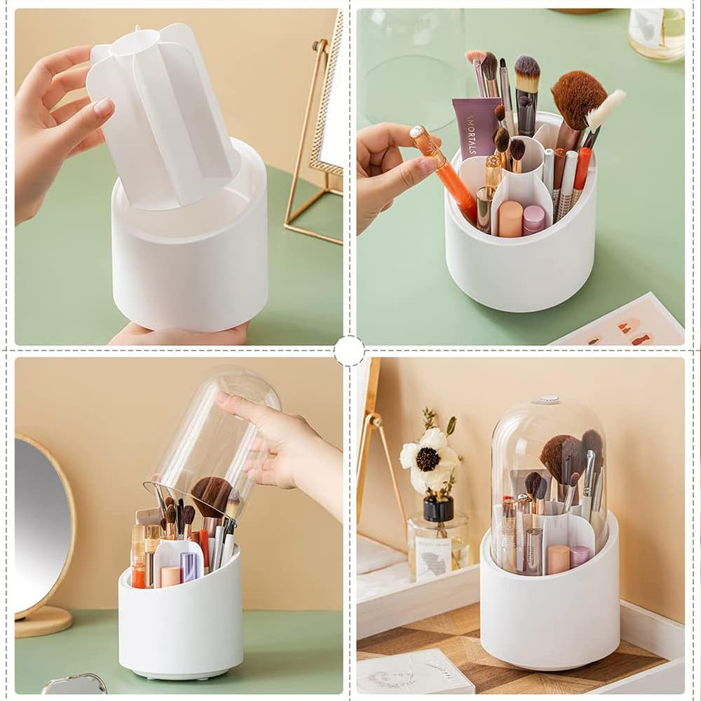 Rotating Makeup Brushes Holder