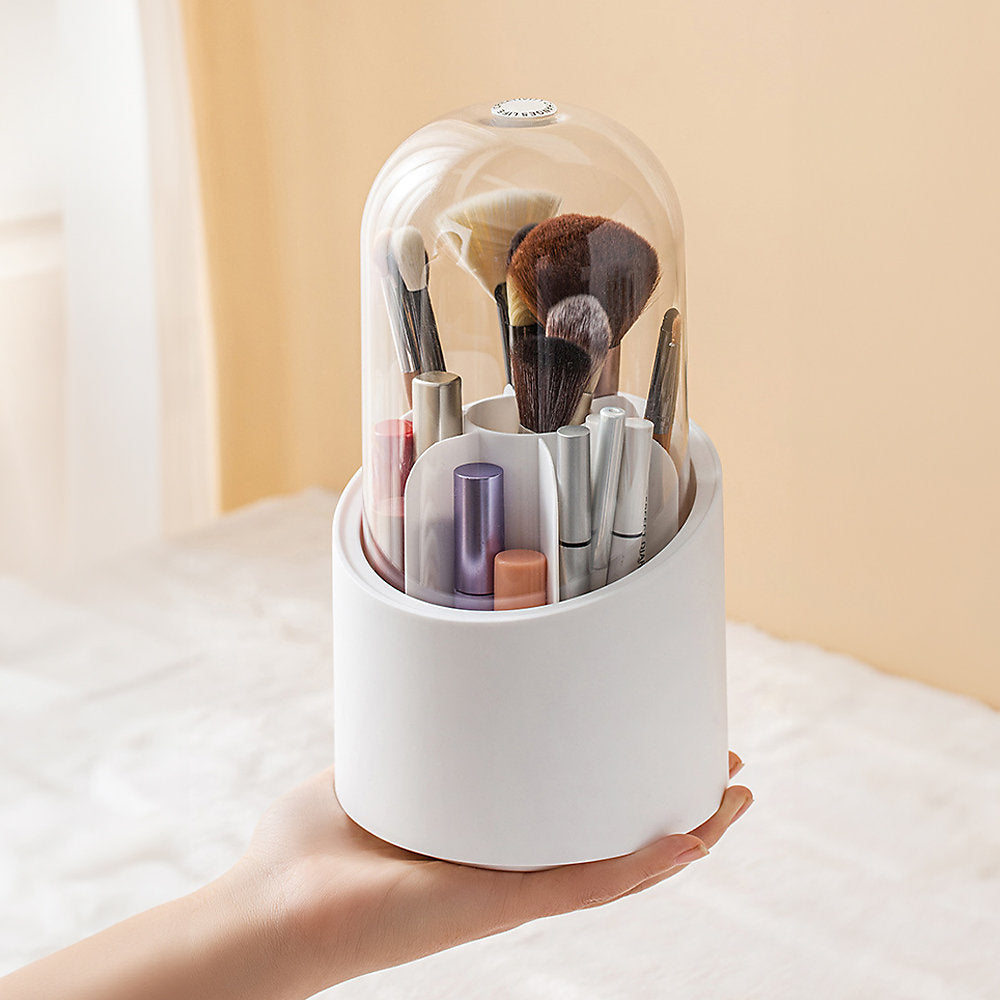 Rotating Makeup Brushes Holder