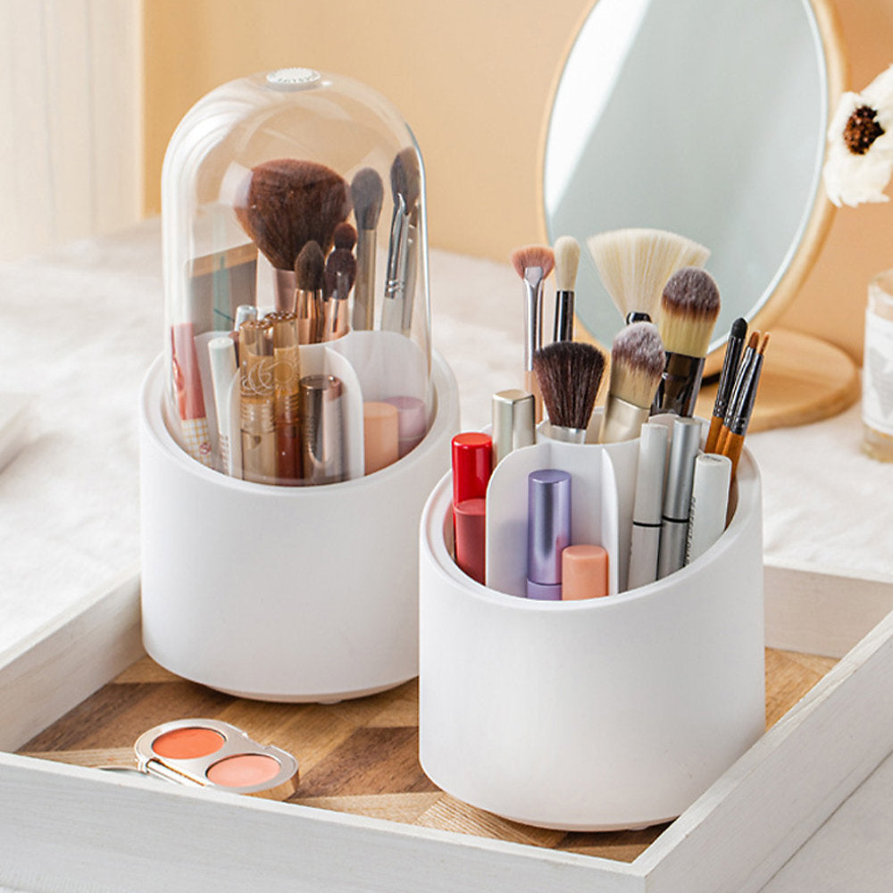 Rotating Makeup Brushes Holder