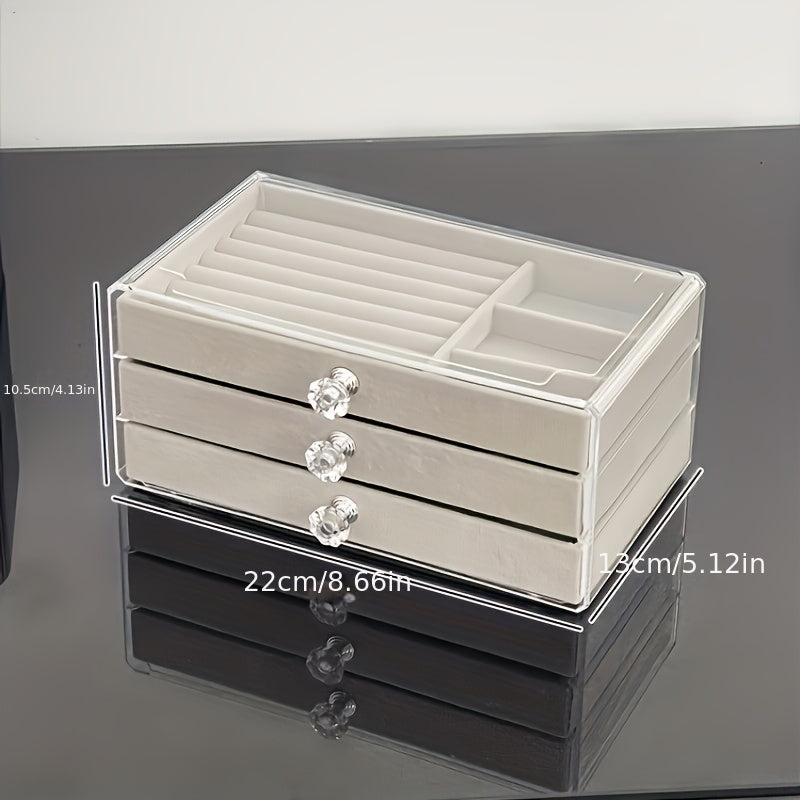3-Layer Acrylic Jewelry Organizing Box