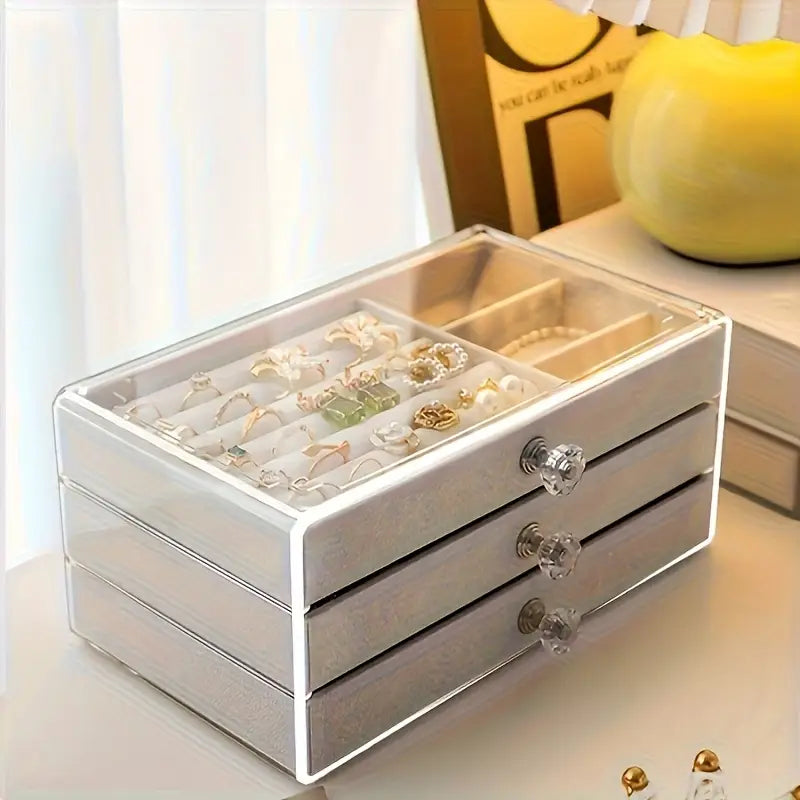 3-Layer Acrylic Jewelry Organizing Box