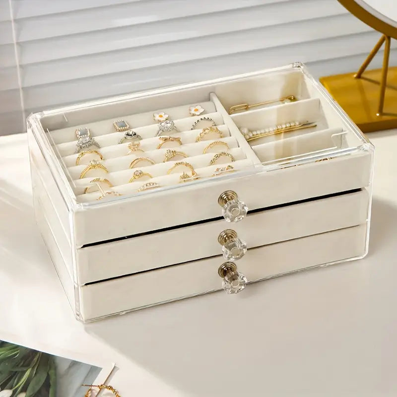 3-Layer Acrylic Jewelry Organizing Box