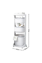 Rolling Laundry Organizer 3-Tiers