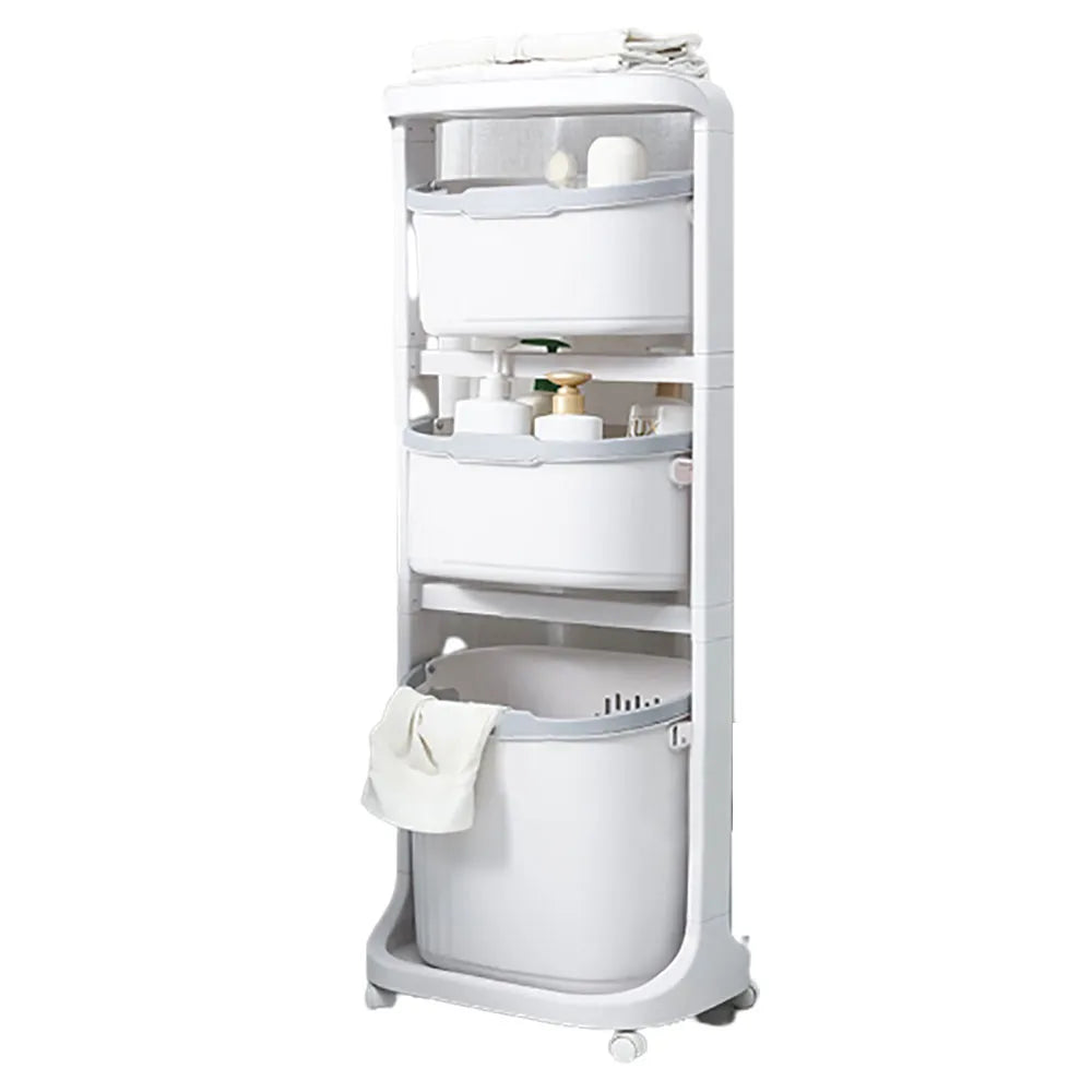 Rolling Laundry Organizer 3-Tiers