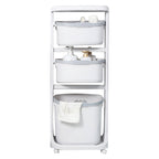 Rolling Laundry Organizer 3-Tiers