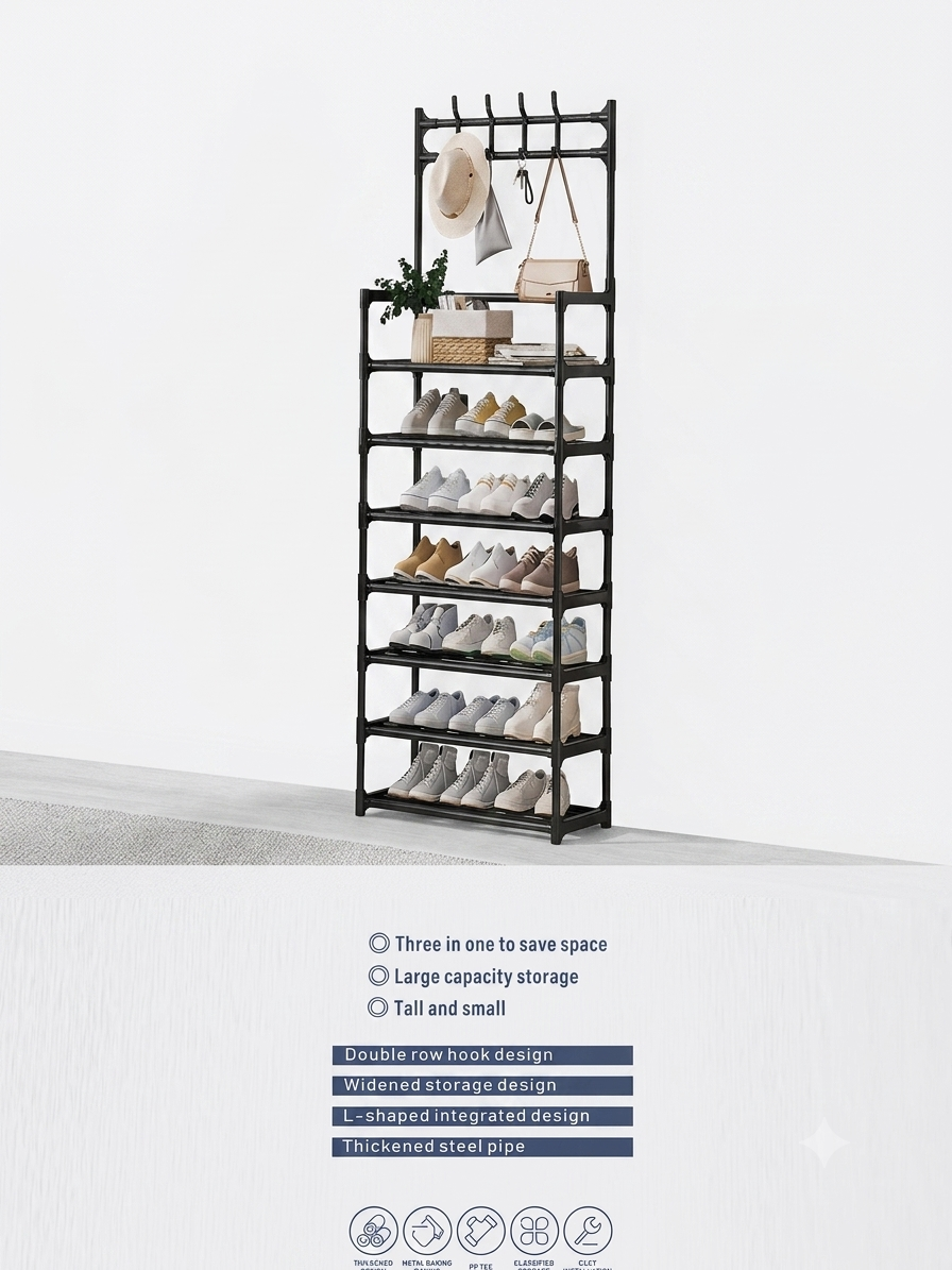 Shoe & Coat Organizer Rack
