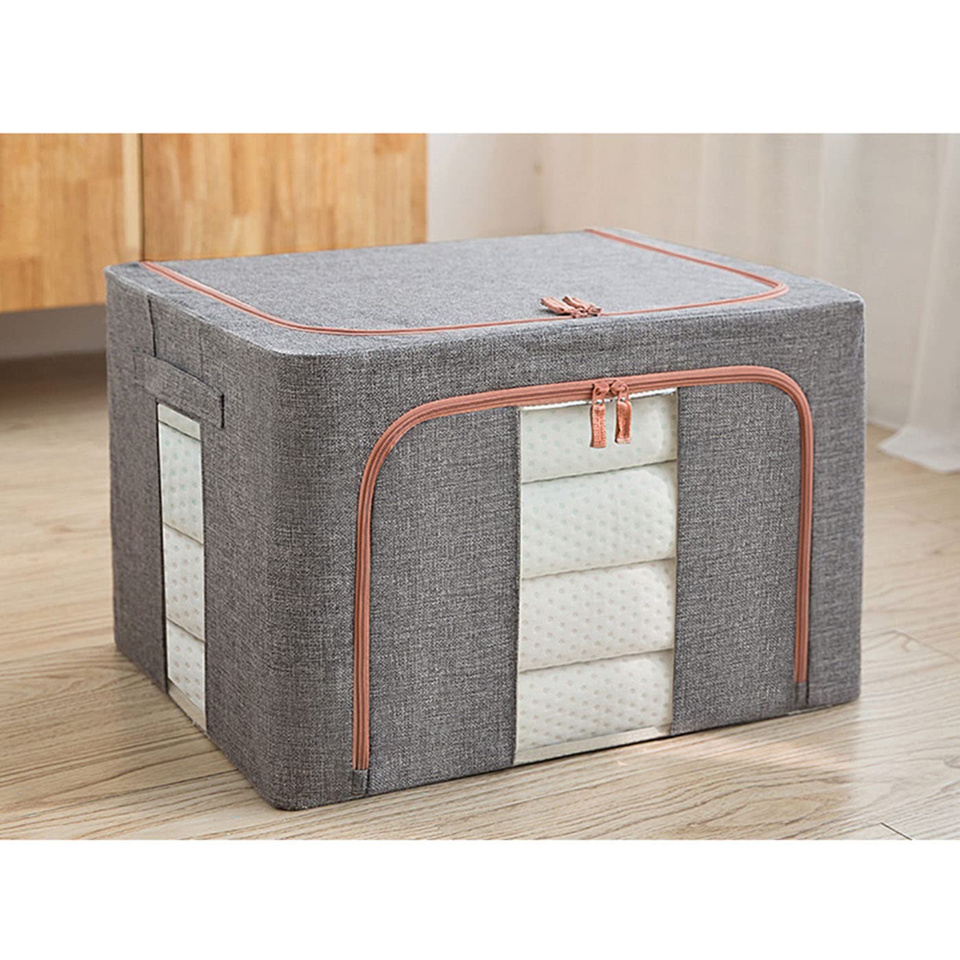 Zippered Clothes Storage Boxes Large (100L)