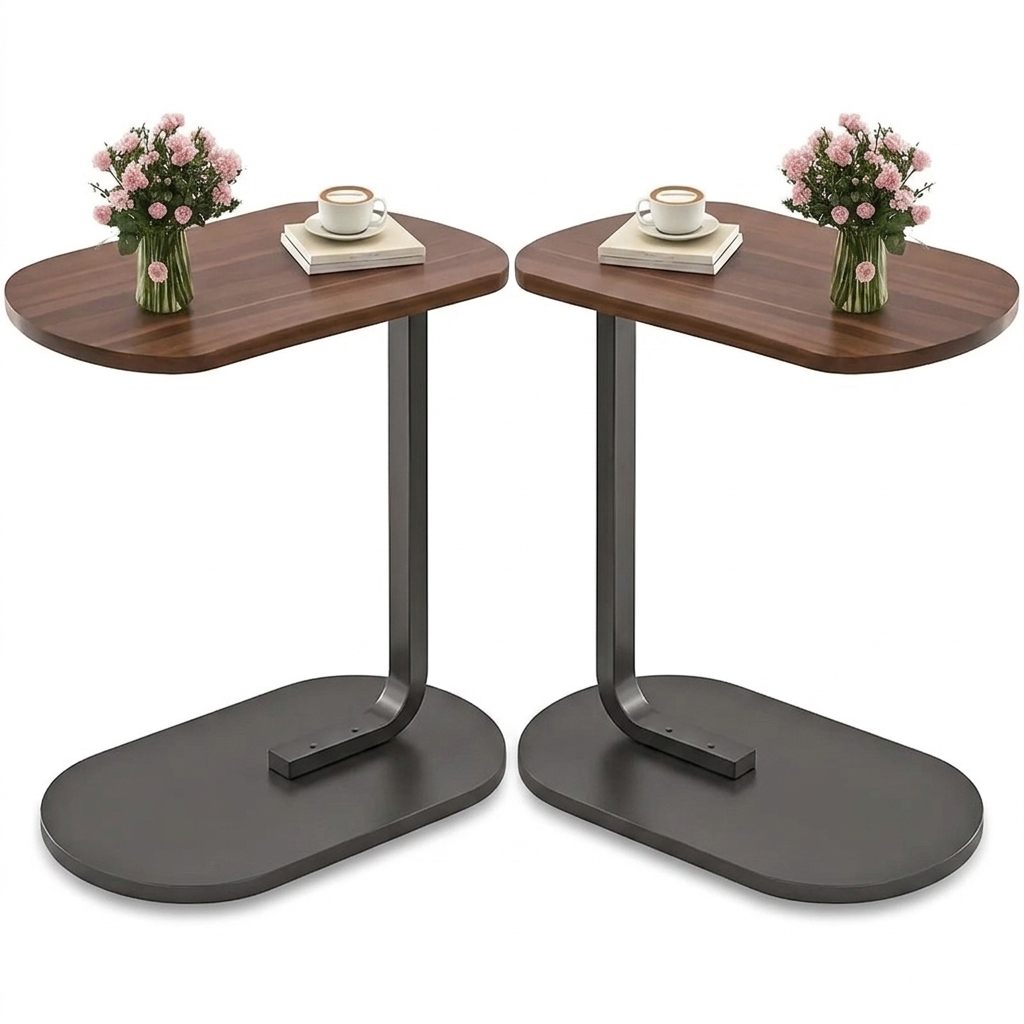 C Shaped Side Table