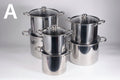 12-piece stainless steel "Super High Pot Suit" cookware set