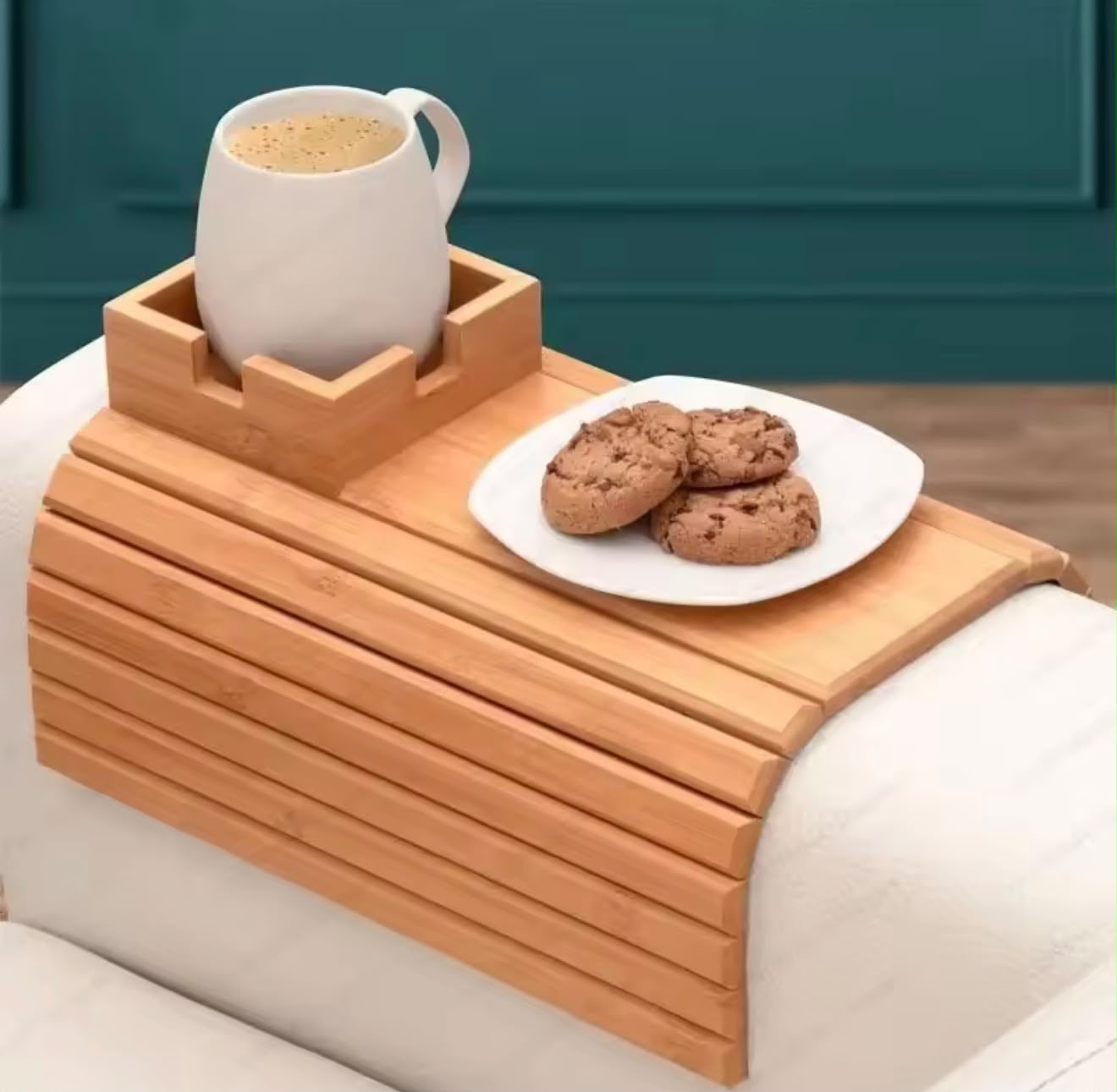 Bamboo Couch Arm Tray
