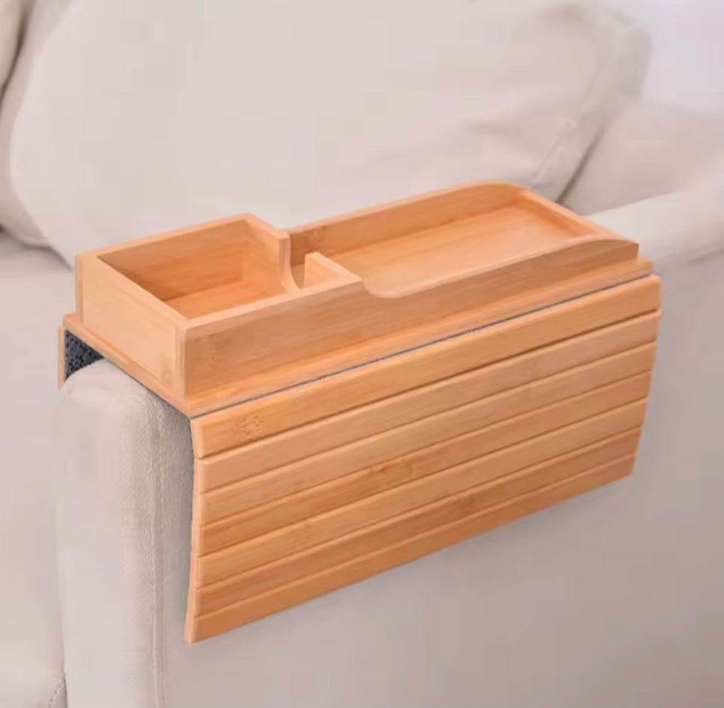 Bamboo Couch Arm Tray