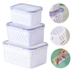 3-Piece Set Of Refrigerator Storage Containers