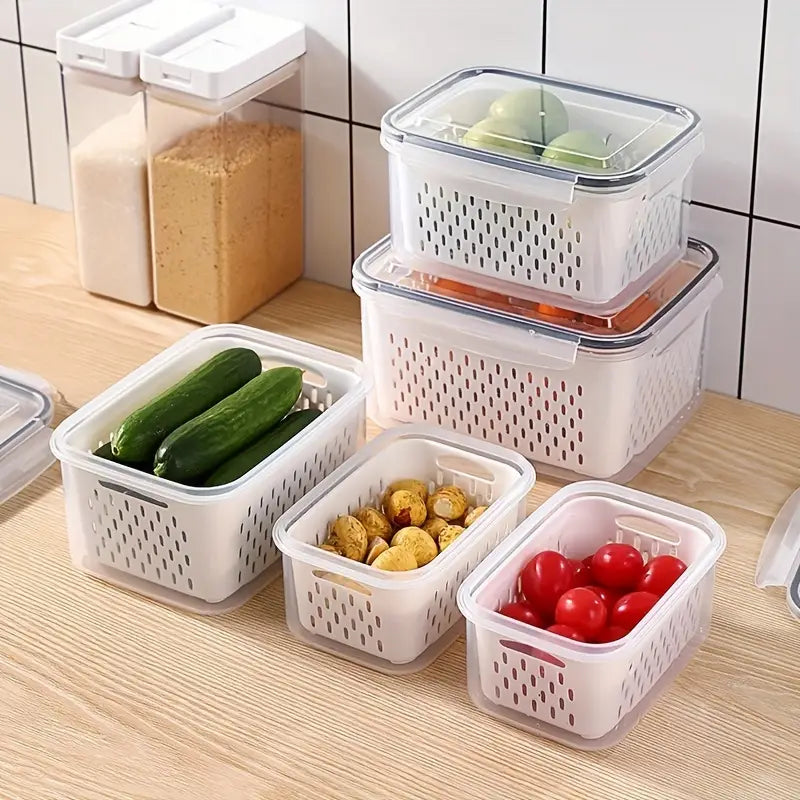3-Piece Set Of Refrigerator Storage Containers