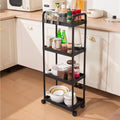 4-Tier Plastic Rolling Utility Cart