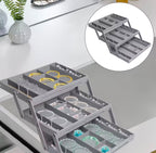 Expandable & Foldable Vanity Organizer Tray 3-Tier