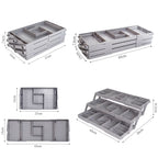Expandable & Foldable Vanity Organizer Tray 3-Tier