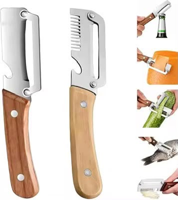 2 Pieces Multifunctional 3-in-1 Vegetable Peeler
