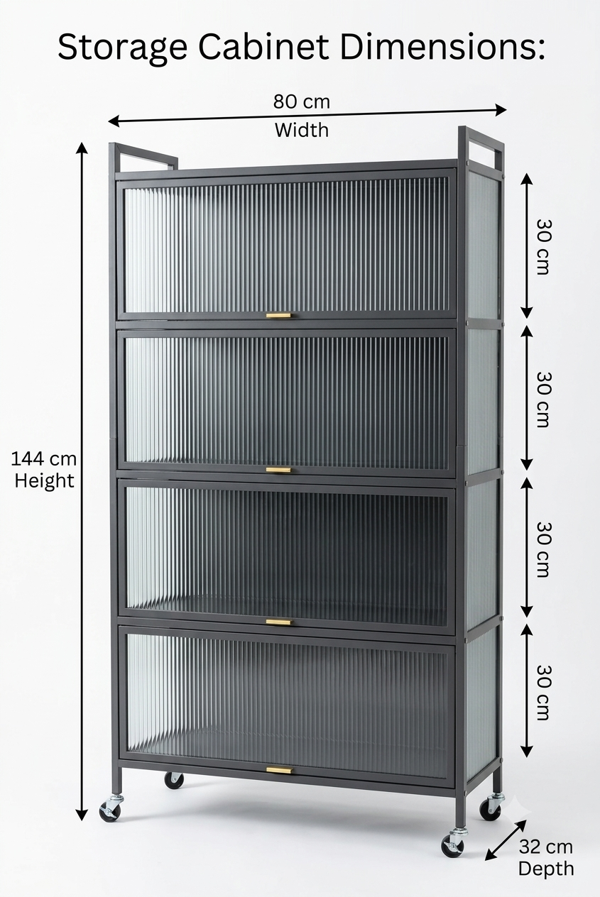 5-Tier Kitchen Storage Cabinet