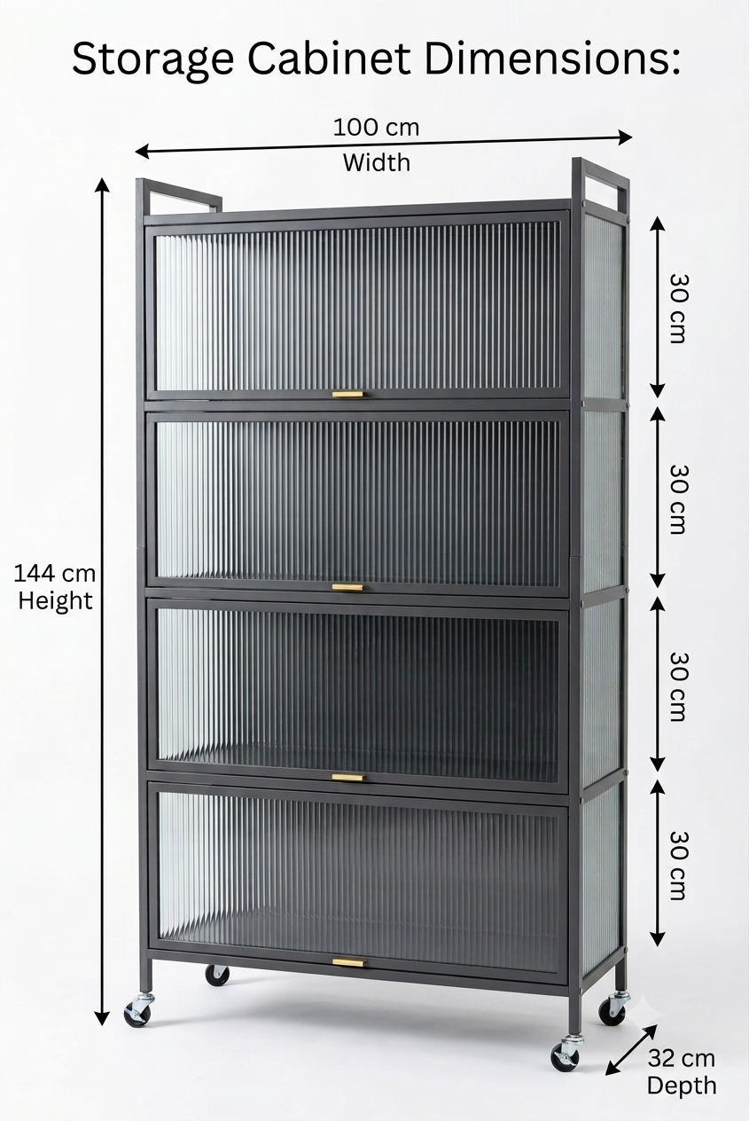 5-Tier Kitchen Storage Cabinet