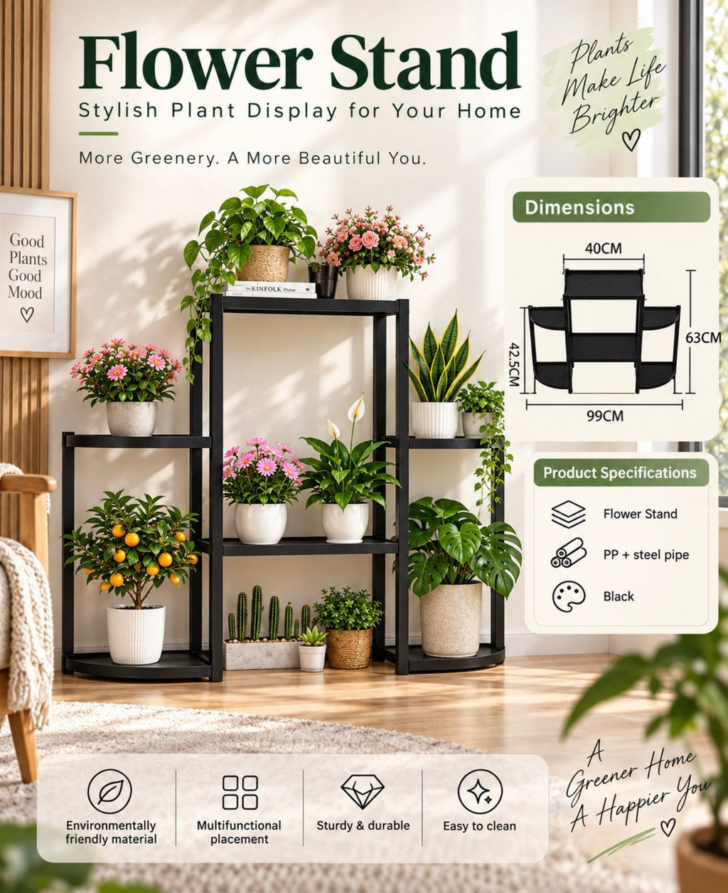 Multi-Tiered Plant Display