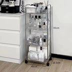 4-Tier Clear Acrylic  Storage Cart