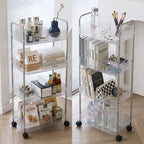 4-Tier Clear Acrylic  Storage Cart