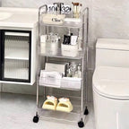 4-Tier Clear Acrylic  Storage Cart