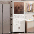 Foldable Storage Cabinets with Drawers